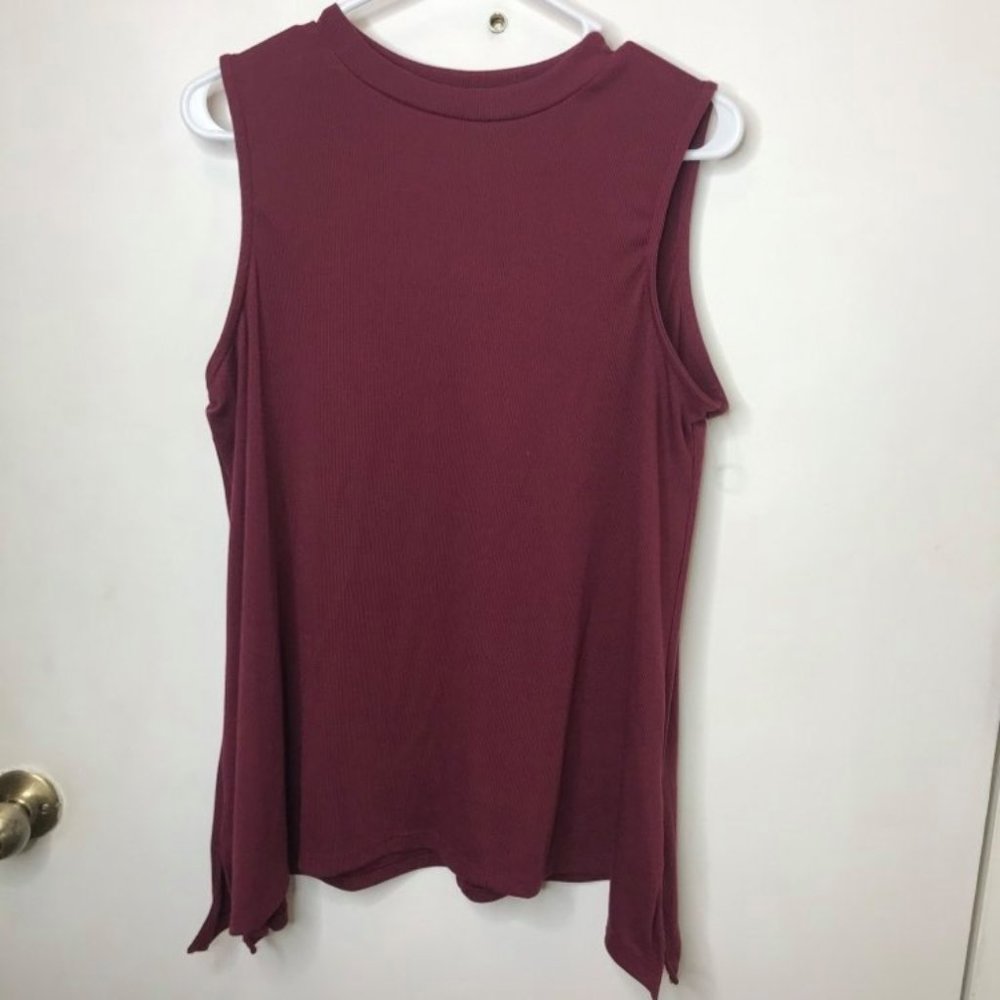 Hannah Sleeveless Stretch Mock Turtleneck Top